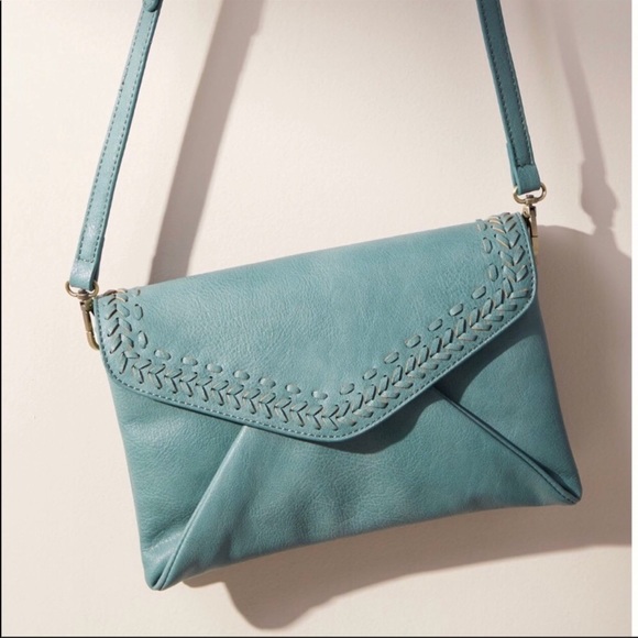 Anthropologie Handbags - 🆕NWT Anthropologie turquoise crossbody purse
